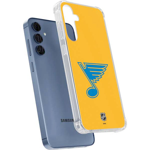 NHL St. Louis Blues Solid Background Galaxy S24 Clear Case